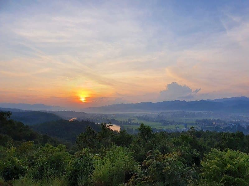 Sunset at Five Buddha Hill