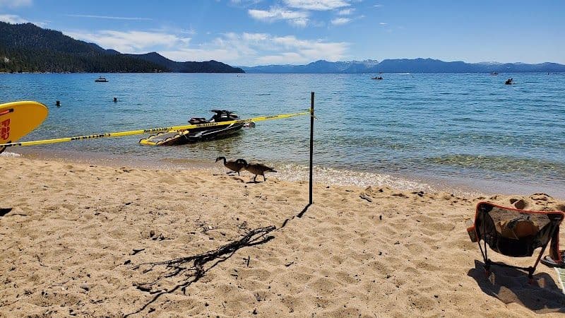 Boating and Swimming at Sand Harbor Beach